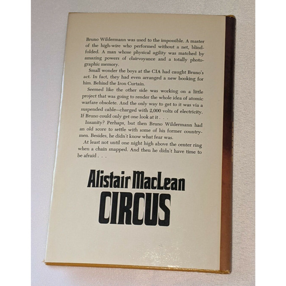 Alistair McLean Circus 1975 Used Hardback - Picture 6 of 12